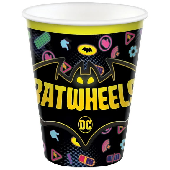 Bat Wheels 9oz Paper Cups (8ct)