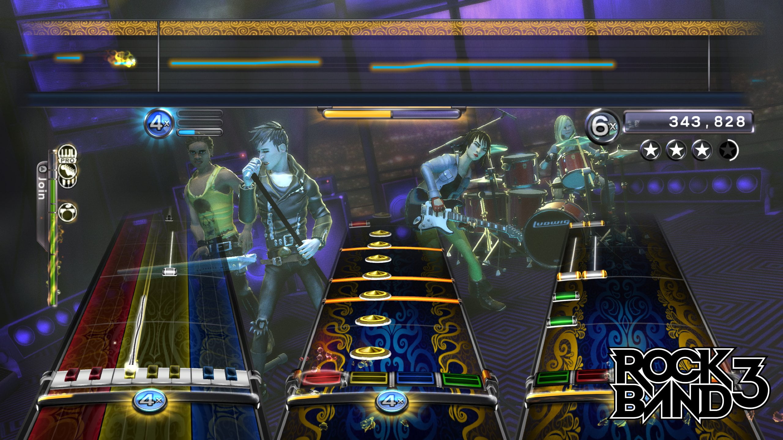 Rock Band 3 Physical Video Game for PlayStation, Music Game with 4 Offline Players and Parental Controls