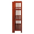 thumbnail image 4 of 3-Shelf Folding Stackable Bookcase 27.5" Wide - Mahogany, 4 of 23