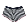 thumbnail image 2 of P.J. Salvage Womens Striped Pajama Shorts, Blue, Medium, 2 of 2