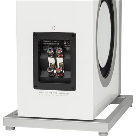 Definitive Technology - Demand D15 3-Way Tower Speaker (Right-Channel) - Single, White, Dual 8” Passive Bass Radiators - Gloss White