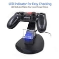 thumbnail image 4 of Estación de acoplamiento con cargador USB doble para Playstation 4, PS4, PS4 Pro y PS4 Slim Controller, 4 of 5