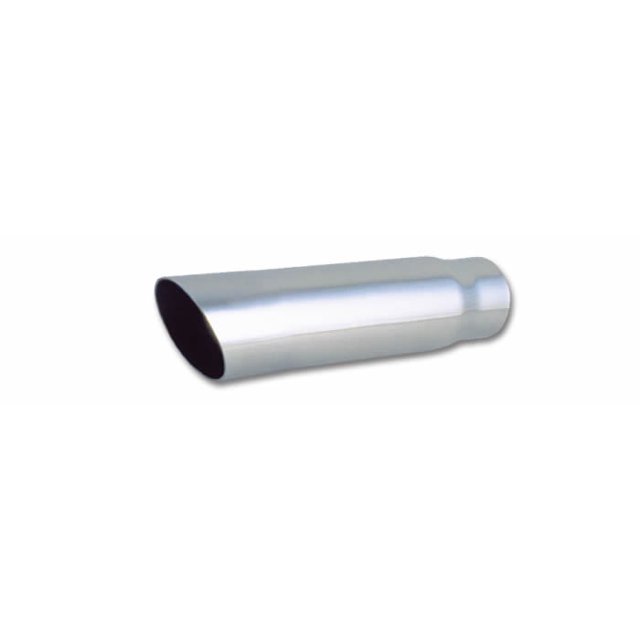 Vibrant Performance Exhaust Tail Pipe Tip 1561 3 Inch Inlet; 3-1/2 Inch Outlet; Stainless Steel; Angle Cut; 11 Inch Length