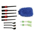 thumbnail image 1 of Auto  Brush Set, Universal Car Detailing Brush 11PCS  For Ships Yachts Motorcycles For Leather  Fabrics Blue, 1 of 8