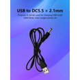 thumbnail image 4 of JShteea Convertidor Corriente USB A DC5.5x2.1mm Profesional para Suministros Carga Lámpara Mesa, 4 of 9