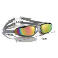 thumbnail image 2 of Gafas de natación con montura grande, resistentes al agua y a la niebla, de silicona galvanizada HD para adultos, para hombres y mujeres., 2 of 6