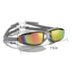 thumbnail image 2 of Gafas de natación con montura grande, impermeables y antivaho, gafas de natación de silicona para adultos galvanizadas HD para hombres y mujeres, 2 of 6