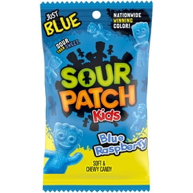 SOUR PATCH KIDS Blue Raspberry Soft & Chewy Candy, 8 oz