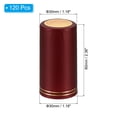 thumbnail image 2 of Unique Bargains Bouchon Rétractable en PVC avec Languette pour Bouteille de Vin, 120 Pcs 30x60mm Couverture Rétractable Double Lignes Rouge, 2 of 5