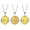 Yellow Jade, variant on 10pc Quartz Tiger Eye Gem Stone dolphin Pendants Prism Magic Reiki Chakra Amulet-Snowflake