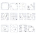 thumbnail image 4 of Transparent Quilting Hollow Design Ruler Sewing Machine Positioning Templates Stencil DIY Patchwork Equipment Household Supplies L, 4 of 8