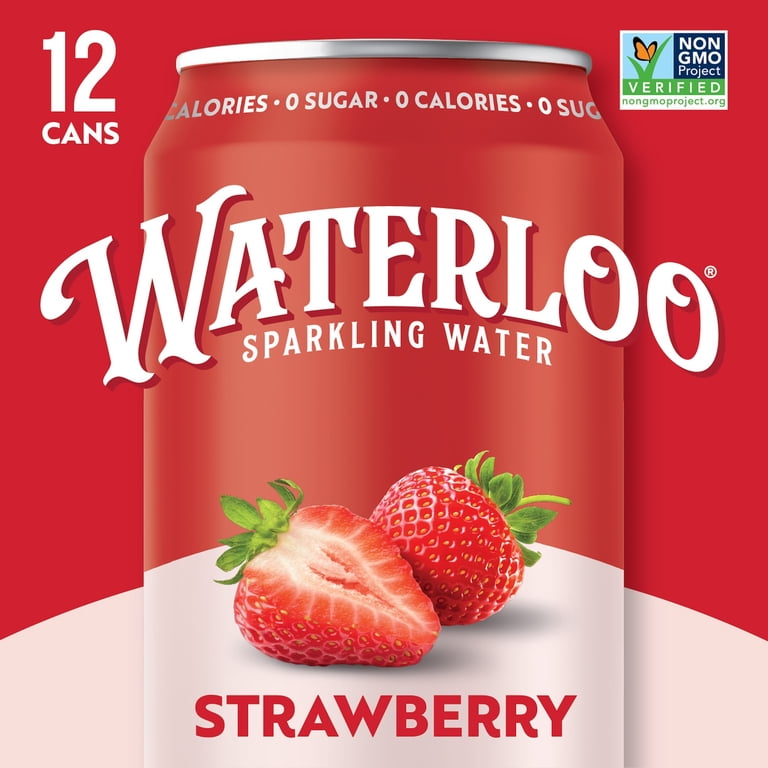 Waterloo Strawberry Sparkling Water, 12 fl oz, 12 Pack photo 5