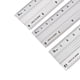 thumbnail image 5 of Juego de reglas de aluminio Uxcell, 12 pulgadas, 8 pulgadas, 6 pulgadas, regla de medición profesional para planos, tono plateado 3 piezas, 5 of 6