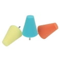 thumbnail image 2 of Wheel Hub Cone Polishing Pad, Orange Yellow Blue Wheel Sponge Buffing Cone Taper Shape 3PCS Easy To Use  For Cars Boats Motorcycles, 2 of 8