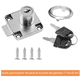 thumbnail image 4 of Set 12pcs Cerradura  Bloosom Chapa Para Muebles Cajones Closet Con Llaves Plata, 4 of 4