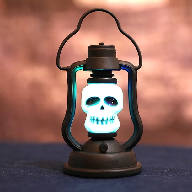 Linterna LED de Halloween | Luz decorativa colgante | Decoración navideña para interiores y exteriores | Linterna a pilas con interruptor de encendido/apagado