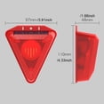 thumbnail image 3 of Luz de alarma solar Cateissary 6LED IP65 Sensor impermeable Repelente sonido de perro 129 db, 3 of 6
