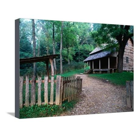 Tipton Place, Cades Cove, Great Smoky Mountains National Park, Tennessee Stretched Canvas Print Wall Art By John Elk (Best Place To See Elk In Smoky Mountains)