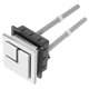 thumbnail image 1 of Toilet Water Tank Push Button Dual Flush Bathroom Use Silver 1Set, 1 of 4