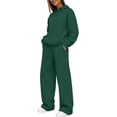 thumbnail image 5 of 2 Piece Sets for Women Lounge Set Fall Outfits 2026 | 2 Piece Outfits,Long Sleeve,Solid,Wide Leg Sweatpants,Matching Sets Women Clothing,Tracksuits,Pants Set, 5 of 8
