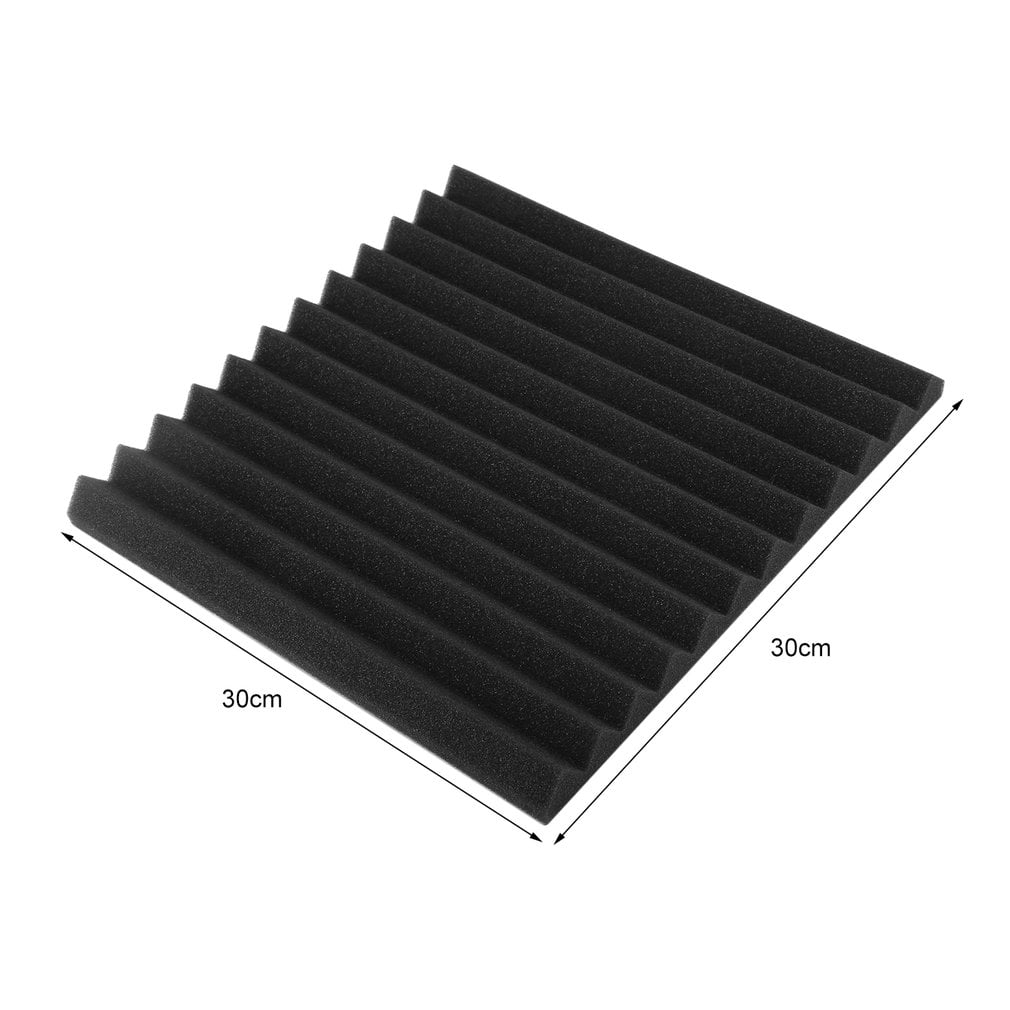 12 Square Feet blue-24pack Acoustic Foam Panels 12 Pack 1”x12”x12” Sound Proof Padding Soundproofing Studio Foam Wedges 
