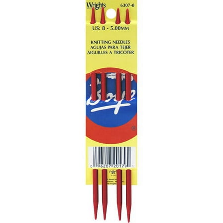 Double Point Aluminum Knitting Needles 7"-Size 8/5mm