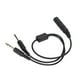 thumbnail image 3 of Adaptador Avención Auriculares Adaptador Adaptador Single Plug Un cable de doble enchufe GA de Adaptador de Auriculares General, 3 of 7