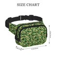 thumbnail image 4 of Honeii Crayfish Army Print Square Double Layer Waist Bag,Waist Belt Bag Fashion Fanny Women and Men,For Travel Running Hiking Walking, 4 of 9