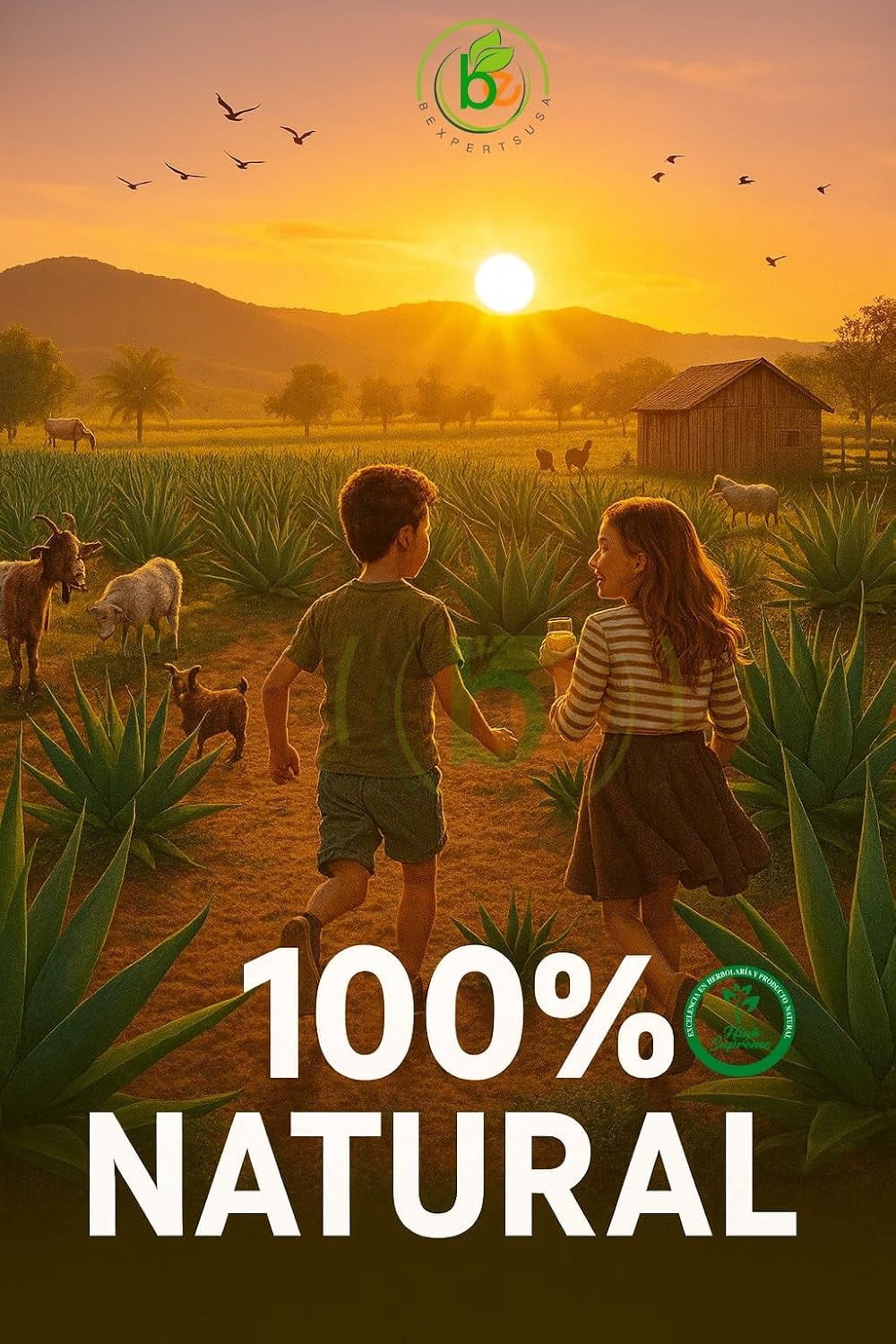 Maguey Jugo(Juice) w/ Aloe Vera & 6 Herbs (Sábila y 6 Hierbas)–1000 ml (1 L) Pure Agave Juice – 100% Artisanal, Vegan, Non-GMO–Natural Digestive Support