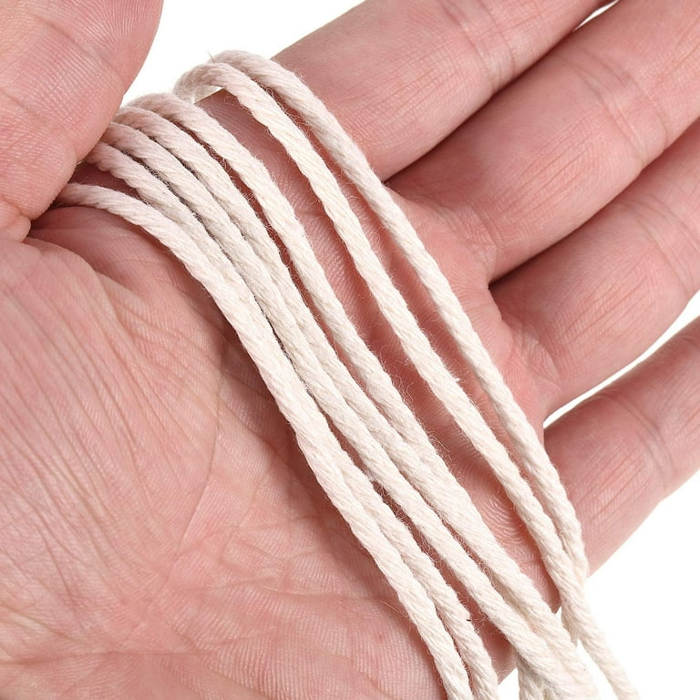 Cotton String Craft Macrame Cord for Plant Hanger Handmade Decoration Craft  Making Knitting Cotton Rope(3mm x 110Yards) 