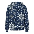 thumbnail image 4 of Plus Size Hooded Sweatshirt for Women Long Sleeve Printed Outerwear Casual Zipper Coat with Pockets, 4 of 4