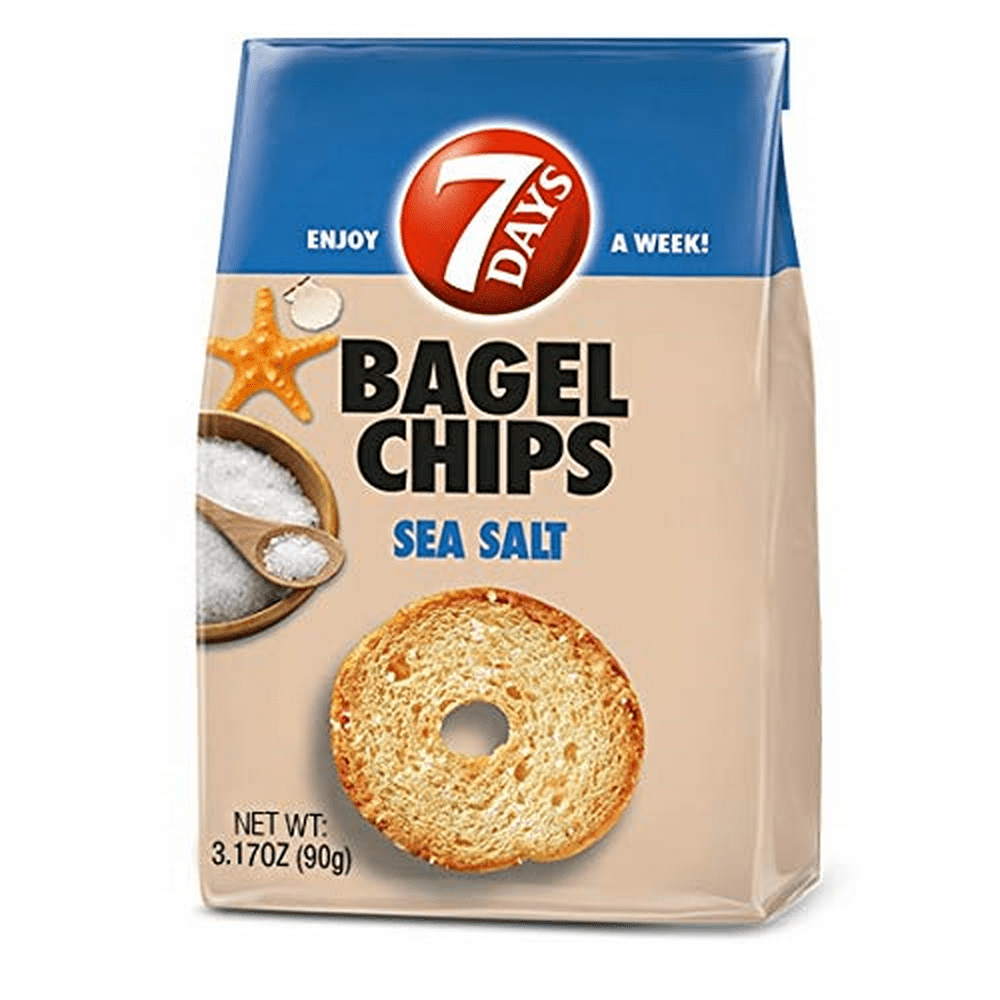 Bagel Chips, Sea Salt (7 Days) 3.17 oz