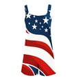 thumbnail image 5 of QATAINLAV Fourth of July Romper, American Flag Patriotic Jumpers Womens Casual Loose Bib Romper Comfy Linen Going Out Streetwear Romper with Pockets Lightning Sale Multicolor S, 5 of 6