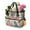 Pioneer Flower Floral-1, variant on Garden Tool Bag,Pioneer Flower Floral Print Pattern Garden Tool Organizer,Garden Gifts,Waterproof Multi-Pocket Garden Tool Storage 11.8x5.5x11.4 Inch(Tools NOT Included)