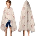 thumbnail image 3 of Princess with Unicorn Pattern Hooded Bath Towel，50"x30" for Ages 3 To 12 Kids, Quick Dry Lightweight Soft Microfiber Hood Beach Towel Cover Up for Kids, 3 of 7