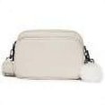 thumbnail image 1 of AMERTEER Women Coin Key Pouch Genuine Leather Commuting Purse with Pendant (Black), 1 of 7