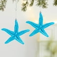 thumbnail image 4 of Honeeladyy Christmas Starfish Ornaments, Seaside Hanging Wall Decoration, Blue Beach Starfish Pendant for Home Restaurant Bedroom Bathroom Wedding Party Photo Props, 4 of 6