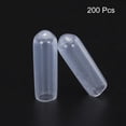 thumbnail image 2 of Unique Bargains 200 Pcs Embouts en Caoutchouc 4mm PVC Rond Protecteurs de Filetage Transparents, 2 of 6