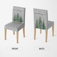 thumbnail image 5 of 6PCS Christmas Dining Chair Covers,Grey Christmas Pine Trees Stretch Removable Washable Slipcover Chair Protector for Dining Room Home Decor, 5 of 6