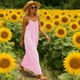 thumbnail image 4 of Una Línea Vestidos de Verano para las Mujeres 2025 sin Mangas Cami Espagueti Correa Vestidos para las Mujeres Vestido de Sol Largo Flujo, 4 of 9