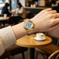 thumbnail image 5 of Multifunctional Digital Analog Alarm Watch with Stainless Steel Band Waterproof Chronograph Calendar for Men Women Daily Wear Outdoor Activities, 5 of 5