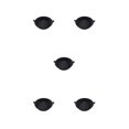 thumbnail image 3 of Freidora de aire Yuarrent olla Cocina Reutilizable Antiadherente resistente al calor Negro 5Conjunto, 3 of 6