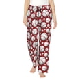 thumbnail image 1 of Balery Cute Baseball Pantalones de pijama para mujer, pijamas ultraligeros, pantalones de estar por casa-XX-Large, 1 of 6