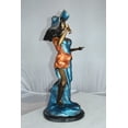 thumbnail image 5 of Nifao Lady Holding a Wine Glass Bronze Statue – Home Office Decor Sculpture, 9"L x 11"W x 26"H, 5 of 11