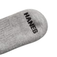 thumbnail image 5 of Hanes Mens Crew Socks Pack, 12-Pack, X-Temp Cushioned Socks for Men, Moisture-Wicking for big & tall men, 5 of 7