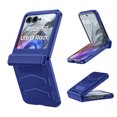 thumbnail image 1 of Vizvera para Motorola Razr 50 Ultra/Razr 60 Pro Funda Tipo Armadura para Teléfono, con Cubierta de Bisagra, Protector de Pantalla Integrado, Funda a Prueba de Golpes con Carga Inalámbrica - Azul, 1 of 9
