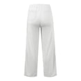 thumbnail image 6 of GiLiling Baggy Sweatpants for Girls, Trendy Oversized Wide Leg Loose Sweat Pants, Elastic High Waist Drawstring Athletic Joggers (White, 12-13 Years), 6 of 6