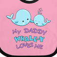 thumbnail image 4 of Inktastic My Daddy Whale-y Loves Me Boys or Girls Baby Bib, 4 of 4