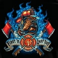 thumbnail image 3 of Novelty Men's  First In Last Out Firefighter Hooded Sweatshirt Black, 3 of 3