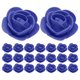 thumbnail image 1 of WASHWEPE 50Ud Cabezas De Flor Artificial Rosa Azul Para Guirnaldas Centros De Y, 1 of 8
